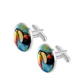 thumbnail image 2 of Toucan Elegant Shirt Cufflinks Set for Men, Stainless Steel Fashion Accessories for Business and Formal Occasions, 2 of 6