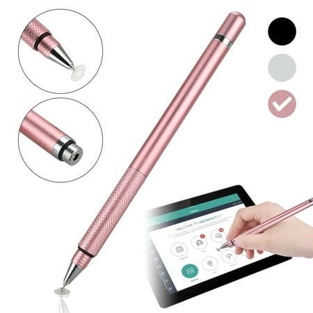 TSV 2/1pcs Universal Stylus, Stylus Pen Compatible with Apple iPad, 2 in 1 Precision Series Disc Stylus Touch Screen Pens, Fine Point Digital Stylus Pen, Capacitive Stylus for Touch Screen Devices