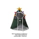thumbnail image 2 of Disfraz de Navidad para perros - Capa con estrella para cachorros - Ropa para fiestas de cosplay para gatos y perros pequeños y medianos Verde M, 2 of 6