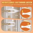 thumbnail image 3 of TGIOW Pestillo para puerta para gatos, 2 piezas, correa ajustable de 6,5 a 15 cm, 3 of 8