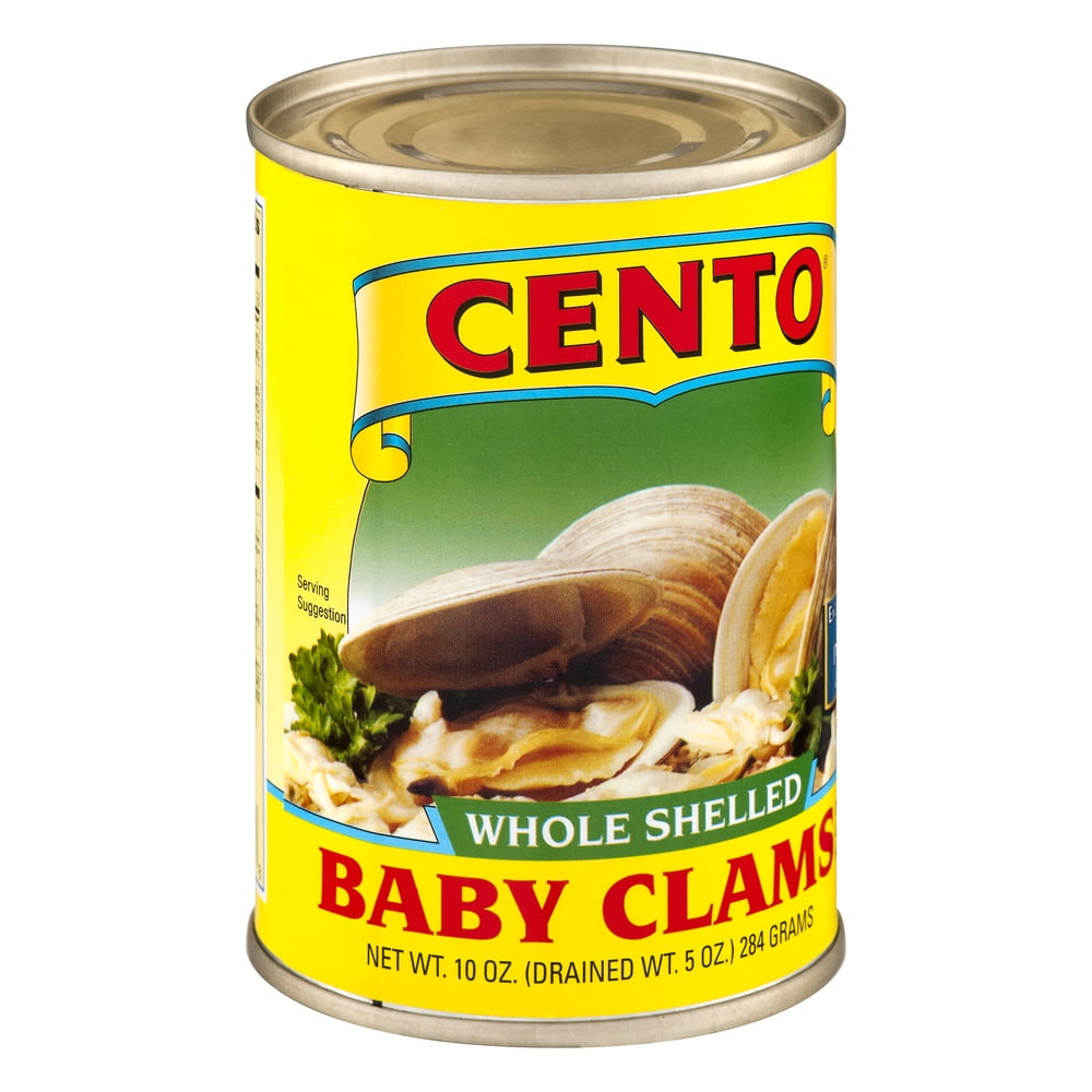 Cento Whole Shelled Baby Clams, 10 oz Can