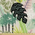 thumbnail image 1 of Botanical Fabric by the Yard, Jungle Tropical Palm Leaves Banana Tree Pattern, Decorative Upholstery Fabric for Sofas and Home Accents, Multicolor by Ambesonne, 1 of 5