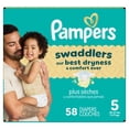 thumbnail image 3 of Pampers Swaddlers Diapers, Size S5 (20-37 lbs), Absorbent, Keeps Baby Dry and Comfortable, Pediatrician Recommended Skin Safe Disposable Baby Diaper, 3 of 26