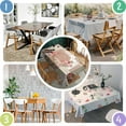 thumbnail image 4 of Pioneer Flower Rectangle Tablecloth 60"x84",Waterproof Polyester Rectangle Table Cloth, Wipeable Spillproof Polyester Tablecloth for Dining, Camping, Indoor and Outdoor, 4 of 5