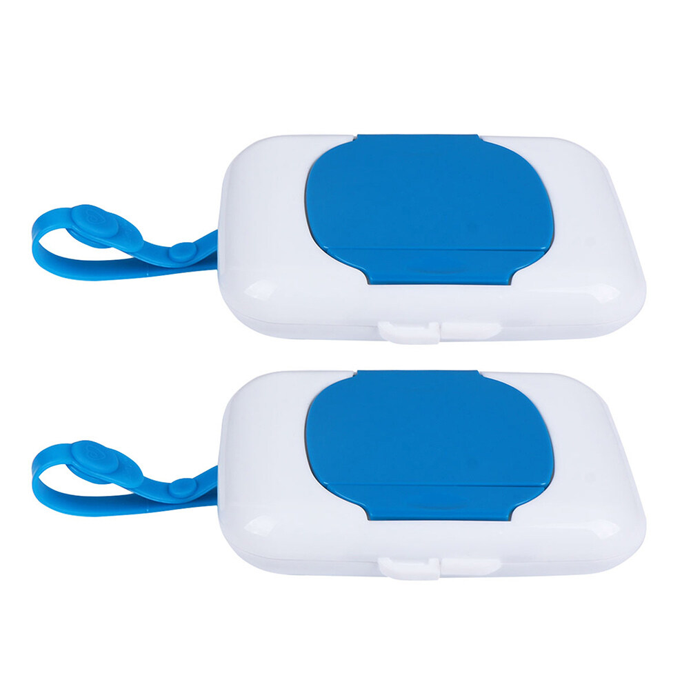 2Pcs Plastic Wet Wipes Dispenser Portable Baby Wipes Holder Wet Tissue