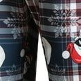 thumbnail image 4 of jsaierl Men's Christmas Printed Pants Casual Slim Fit Straight Santa Suit Pant Autumn And Winter Stretch Pencil Trousers, 4 of 5