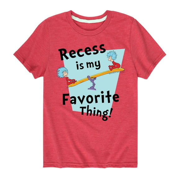 Dr. Seuss - Recess Is My Favorite Thing - Toddler And Youth Short Sleeve Graphic T-Shirt