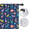thumbnail image 4 of Blackout Kids Curtains,Colorful Dinosaurs Space Pattern Childrens Insulated Curtains Set Of 2,Bedroom Essentials,Toddler Room Decor 42"x54", 4 of 5