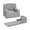 Grey, variant on Roromall Kids Couch, 2-in-1 Comfy Couch Fold Out, Convertible Sofa to Lounger Foam Kids Chair with Soft Sherpa, Gift for Girls and Boys