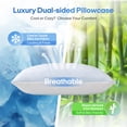 thumbnail image 2 of Almohada puredown® de plumas y plumón de ganso con efecto refrescante, tamaño Queen, 2 of 6