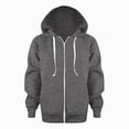 thumbnail image 4 of Staki Kids Heavyweight Zip Up Hoodie Jacket Premium Kangaroo Pocket Long Sleeve Durable Everyday Sweater 3-12Y(Gray,6-7 Years), 4 of 5