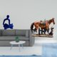 thumbnail image 2 of Figura humana, estatua de caballo, pensador abstracto, adorno artístico, escultura, colección para oficina, bar, boda, decoración del hogar, amantes d, 2 of 8