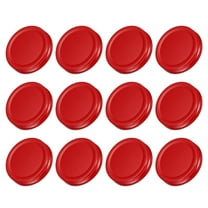 Uxcell 2.76" Regular Mouth Tin Plate Mason Jar Lids for Canning Jars, Red 12 Pack