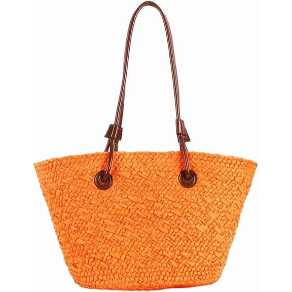 JUYGO Straw Hobo Bags Women Cute Basket Shoulder Bag Summer Beach Bag Crossbody Purse Work Travel Top-Handle Bag Tote Handbag