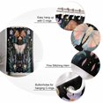 thumbnail image 5 of 72x78 Inch Shower Curtain Black Butterfly Spring Bathroom Decor Waterproof Fabric Bathtub Bath Curtains Decorative Summer Botanical Watercolor Extra Long Shower Curtain Set with Hooks, 5 of 6