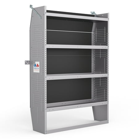 AA Products SH-6004 Steel Mid/ High Roof Van Shelving Storage System Fits Transit  NV  Promaster and Sprinter  Van Shelving Units  42  W x 60  H x 13  D