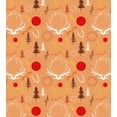 thumbnail image 3 of Rustic Duvet Cover Set, Boho Antler Sun and Mountain Elements in Landscape Continuous Pattern, Decorative 3 Piece Bedding Set with 2 Pillow Shams, Queen Size, Dark Peach and Multicolor, by Ambesonne, 3 of 3