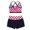 Hot Pink, variant on MSemis Kids Girls Two Pieces Ballet Dance Sports Outfit