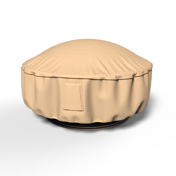 Budge 36"Dia. Beige Patio Firepit Cover, StormBlock™ Savanna