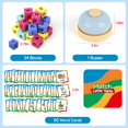 thumbnail image 3 of Bloques de madera para alfabeto Word Race Cube Edulok de madera para preescolar, 3 of 7