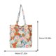 thumbnail image 5 of Bolso de compras para mujer, bolso de compras ecológico de lona a la moda, flor reutilizable para el trabajo informal, 5 of 8