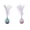 Pink&Bule, variant on Interactive Feather Tumbler Cat Toy, Self-Playing Kitten Toy with Detachable Feather, Safe ABS Tumbler Teaser Toy for Indoor Cats Boredom Relief Pink Color