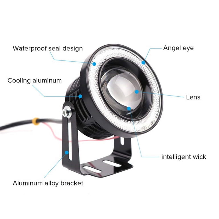 Universal Halo Ring COB Fog Lights White Blue Pink Yellow Green Red Angel Eyes Fog Lamp 2.5 3.0 3.5 64mm 76mm 89mm Universal Halo Ring COB Fog Lights White Blue Pink Yellow Green Red Angel Eyes Fog Lamp 2.5 3.0 3.5 64mm 76mm 89mm