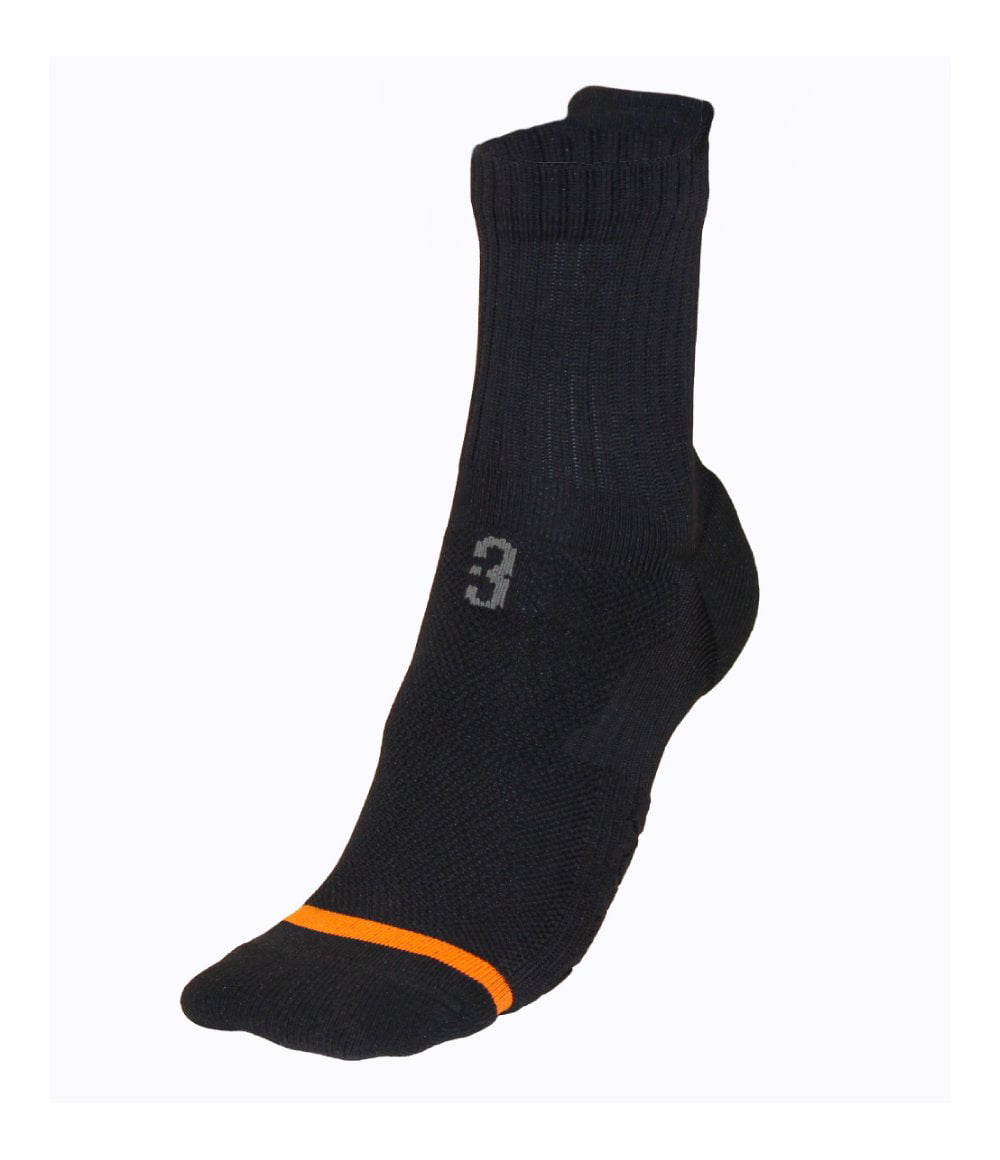 POINT 3 Basketball Impact Mid Basketball Socks Performance Basketball Socks with Extra Padding & Enhanced Arch Support. 
