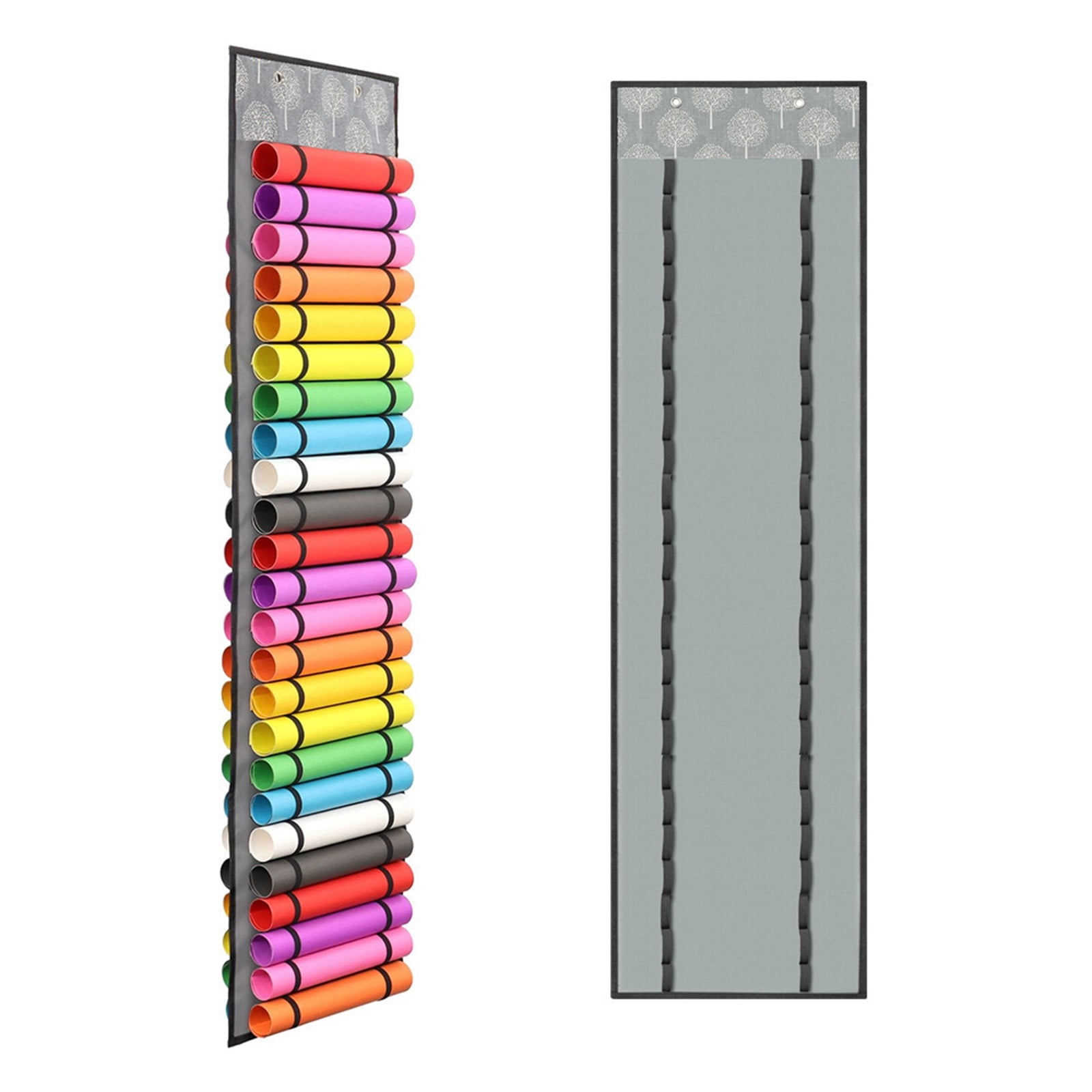 24-Pocket Hanging Organizer For Clothes – Door Storage For T-Shirts, Leggings, Rolls & More