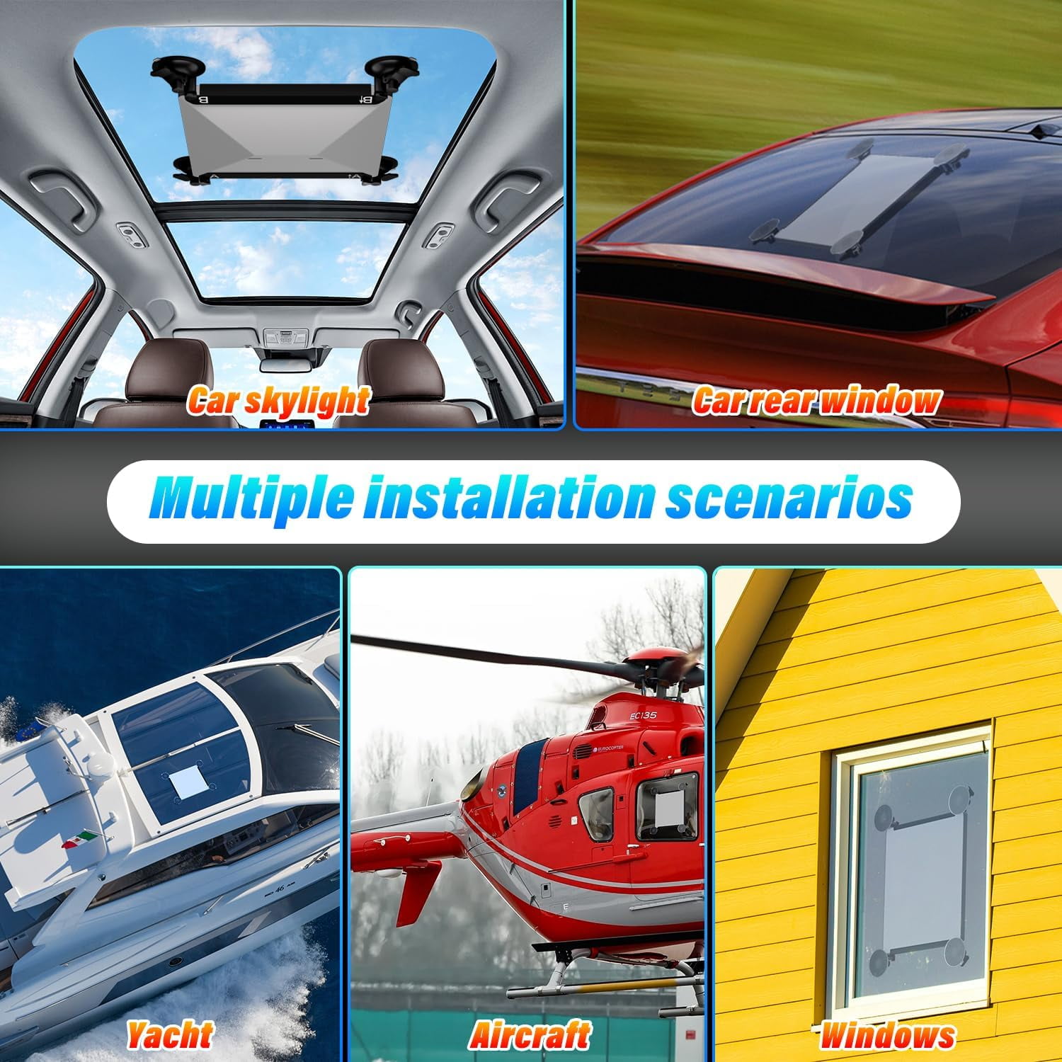 Starlink Mini Car Suction Cup Mount, Starlink Mini Accessories Secure Mounting Kit for Car Windows & Sunroofs, Strong Suction for Stable Satellite Signal on RVs, Boats