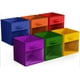 thumbnail image 1 of Sorbus Cubos de Almacenamiento Plegables Juego de 6 Cubos de Tela con Ventana Transparente y Asas para Estantes y Armarios (Mezcla de Colores Llamativos), 1 of 6