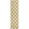 thumbnail image 2 of Addison Rugs Chantille Indoor/Outdoor Transitional Circles Gold Washable Runner Rug, 2'3" x 7'6", 2 of 6