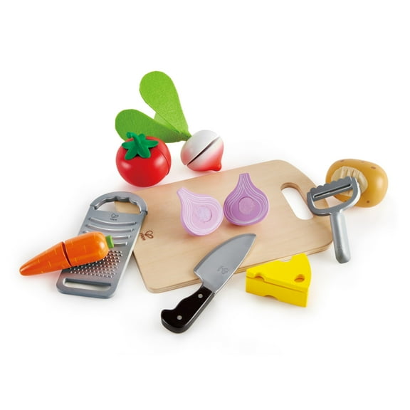 Hape Cooking Essentials Kitchen Playset, 10 Pieces, Children Age 3 