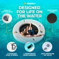 thumbnail image 4 of Solstice Original Inflatable Mesh Dock Floating 8' Round Water Mat Lounger, 4 of 6
