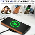 thumbnail image 4 of Allytechgroup Magnetic Back Cover for Samsung Galaxy S23 Plus, Shockproof TPU & PU Leather Case with Anti-Scratch Matte Finish Non-Slip Grip Support Wireless Charging Support for Women Men, Brown, 4 of 5
