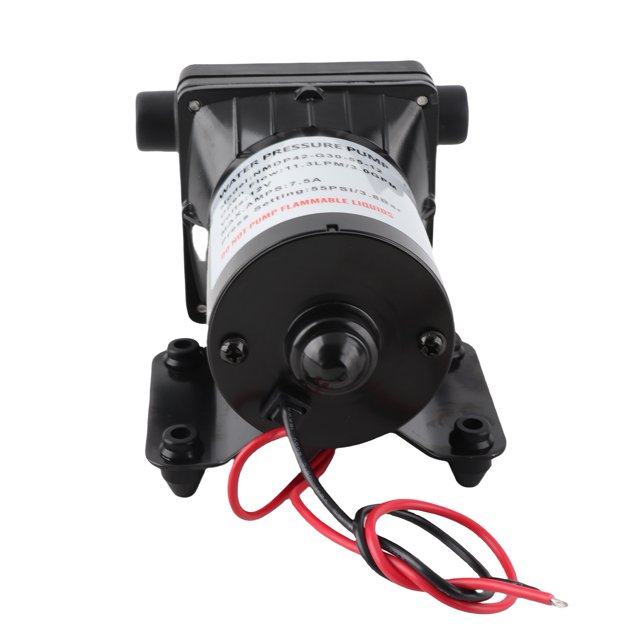 55 Psi 3 Galones Por Minuto 7.5 Amperios 12v RV Caravan Bomba De Autocuerida, Material De PVC Premium, Cobre De Alta Resistencia, Interruptor De Presión Ajustable, Operación