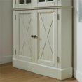 thumbnail image 5 of Bowery Hill Traditional Wood Seaside Corner China Cabinet in White, 5 of 10