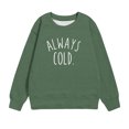 thumbnail image 6 of piuwrlz Sweatshirt for Girls Long Tops Sleeve Printed Hoodie Long Sleeves Without a Hat Sweater Green Size 3-4 Years, 6 of 6