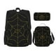 thumbnail image 1 of Balery Golden Spider Web Mochila escolar 3 en 1 para niños: mochila resistente con lonchera térmica y estuche para lápices. Mochila escolar para niños y niñas., 1 of 7