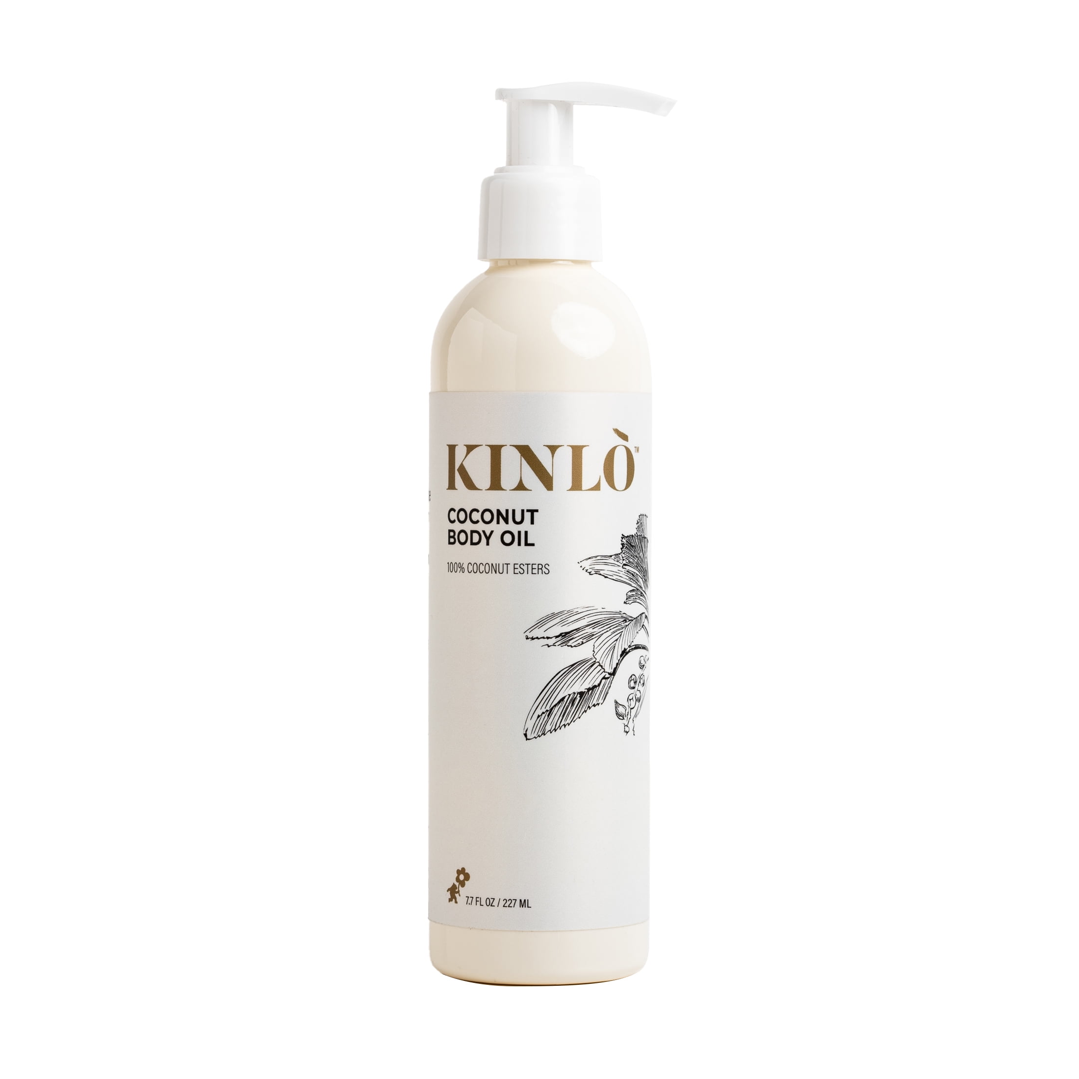 KINLO Coconut Body Oil for Hair, Skin, and Nails - 100% Coconut Oil 7.7 fl oz
