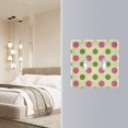 thumbnail image 4 of Yayeee Toggle Light Switch Wall Plate 2-Gang 4.56"x4.48" Decorative Outlet Cover, Pink Polka Dots Pattern, 4 of 7