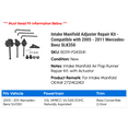 thumbnail image 2 of Intake Manifold Adjuster Repair Kit - Compatible with 2005 - 2011 Mercedes-Benz SLK350 2006 2007 2008 2009 2010, 2 of 2