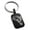 Black, variant on Stainless Steel Celestial Satyr Goat Engraved Small Rectangle Dog Tag Charm Keychain Keyring