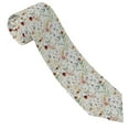 thumbnail image 3 of Fuzoiu Wildflower Watercolor Print Men's Necktie,Business Necktie,Mens Ties for Business Wedding Graduation, 3 of 7
