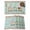 Turquoise, variant on Easter Placemats Set of 4, Vintage Gnomes Bunny Eggs Black Buffalo Plaid Placemats for Dining Table, Place Mats for Kitchen Tabletop, Waterproof Wipeable Dining Table Mats Set
