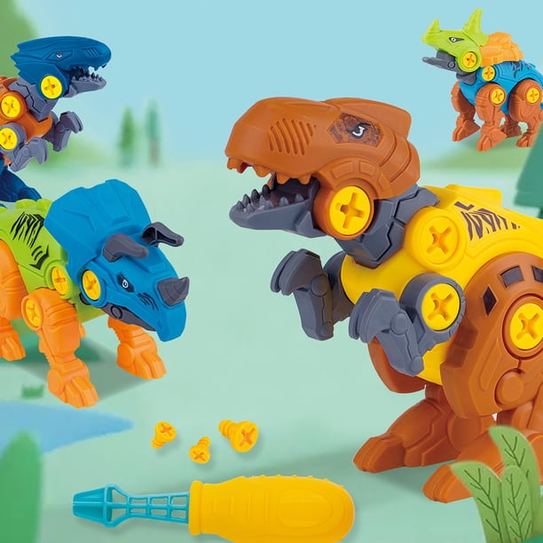 Juguete de Dinosaurio Desarmable para Armar, Juguetes Educativos STEM de Dinosaurios Jurásicos, Kit de Construcción de Bloques para Niños Juguete de Dinosaurio Desarmable para Armar, Juguetes Educativos STEM de Dinosaurios Jurásicos, Kit de Construcción de Bloques para Niños