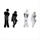 thumbnail image 3 of Señal de Baño Extraíble para Hombre y Mujer, Pegatina 3D para Espejo, Pegatina Extraíble para Hombre y Mujer para WC, 3 of 6