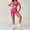 Rose Set-1, variant on Seamless Sports Set 2PCS Women Clothes Fitness Tracksuit Yoga Suit Running Bra Workout Leggings High Waist Shorts Gym Sportswear
