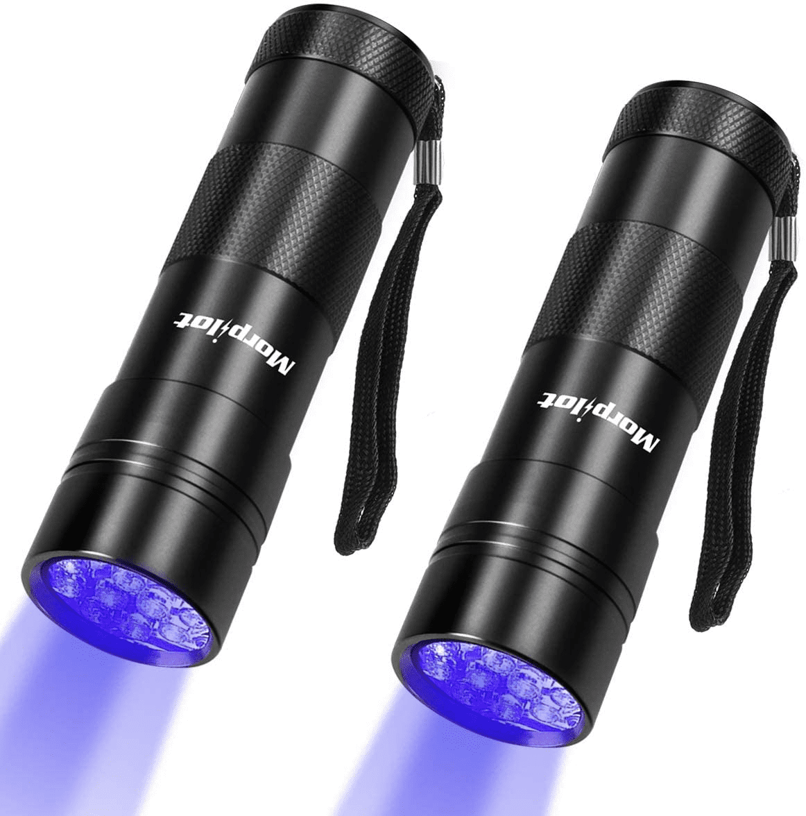 3in1 LED Tactical Flashlight UV Black Light & Redlight Zoomable Waterproof Pocket-size Flashlight for Pet Urine Stains Detection/Camping Black Light Flashlight Rechargeable 1200Lumen 7 Light Modes 