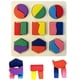 thumbnail image 5 of XWSHYW Juguetes para Niños Tablero a Juego de Juguete Educativo de Madera Del Rompecabezas para El Diseño de La Geometría de Los Niños, 5 of 5